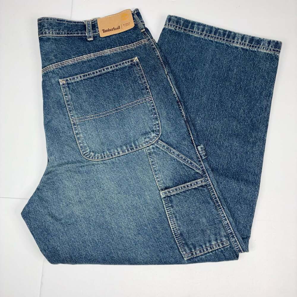 Vintage Timberland Men Carpenter Y2k Denim Jeans Size 34